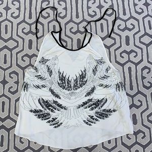 Lovely Feather Patterned Cami